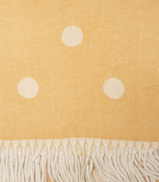 Tkaná šála šátek s puntíky 2 barvy