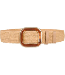 Pletený dámský opasek s velkou sponou