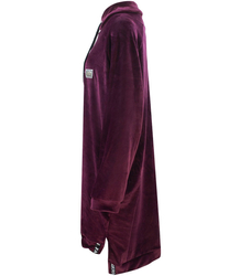 Šaty Velurová mikina s nápisem