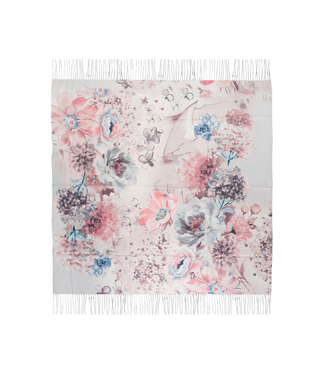 Dámský šátek s květinovým vzorem 100x100