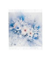 Dámská šála s květinovým vzorem 180x70