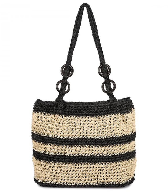 Boho kabelka z rafie s nastavitelným silnějším popruhem