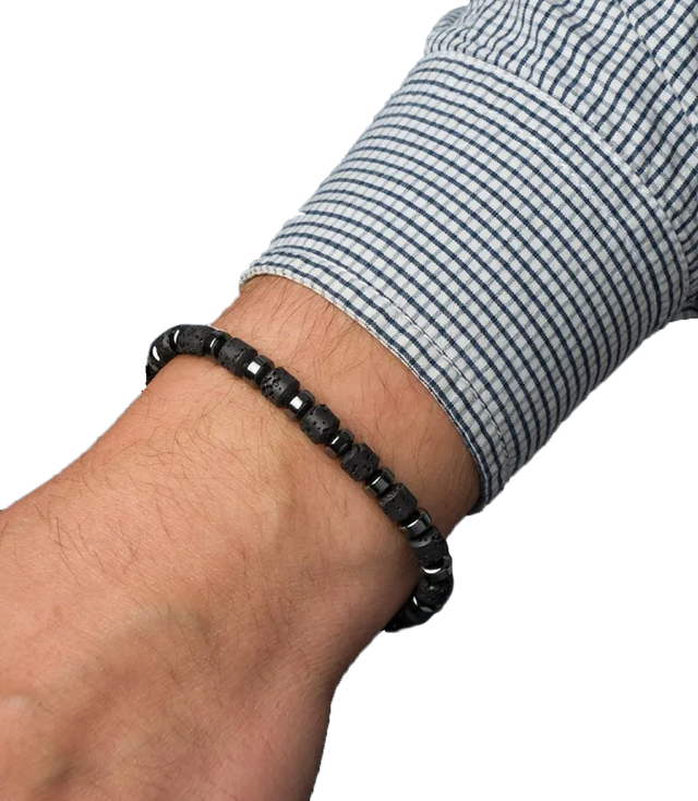 Pánský náramek s přírodními kameny