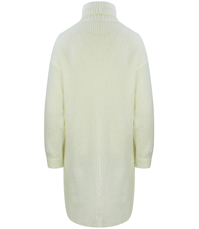 Jednobarevný pletený svetr šaty GOLF