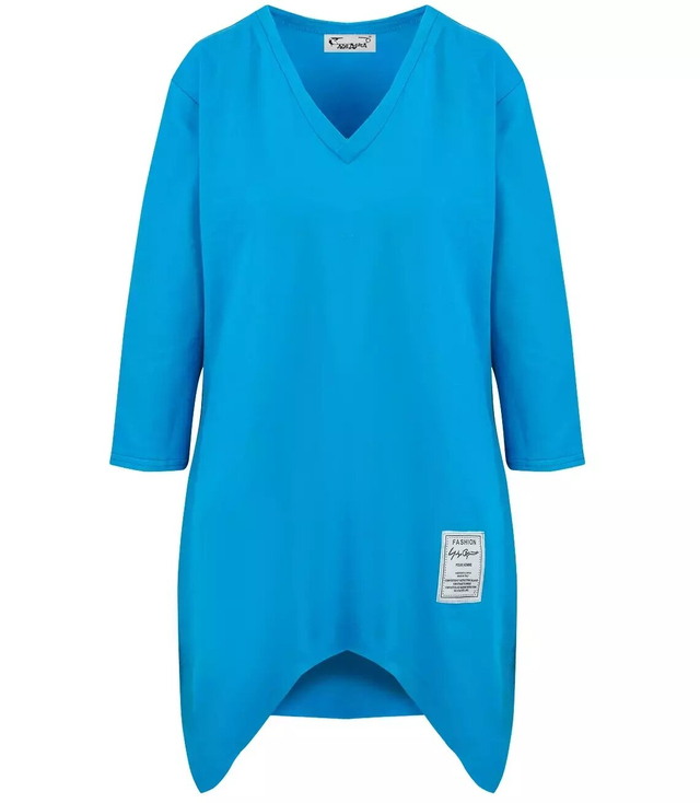 Nadměrná halenka asymetrický spodní díl