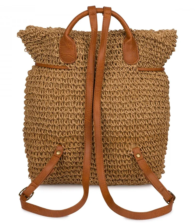 Batoh boho pletené slámy letní stylové pro léto 