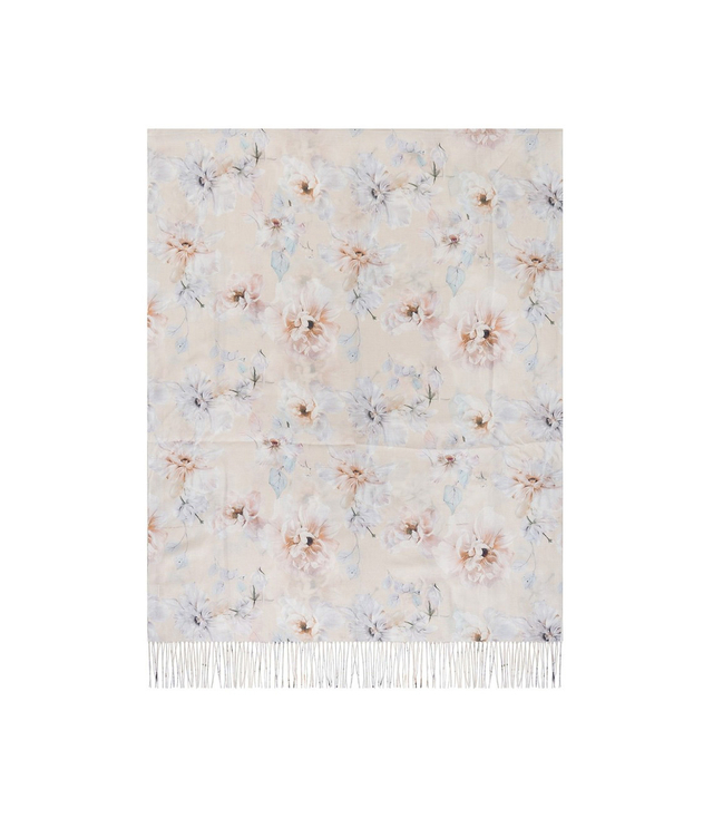 Dámská šála s květinovým vzorem 180x70