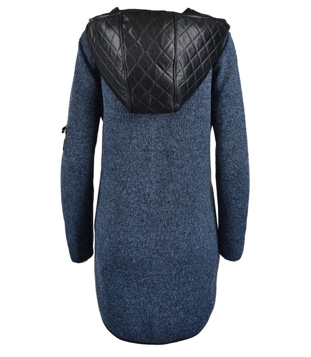 Módní asymetrický svetr a;la kabát