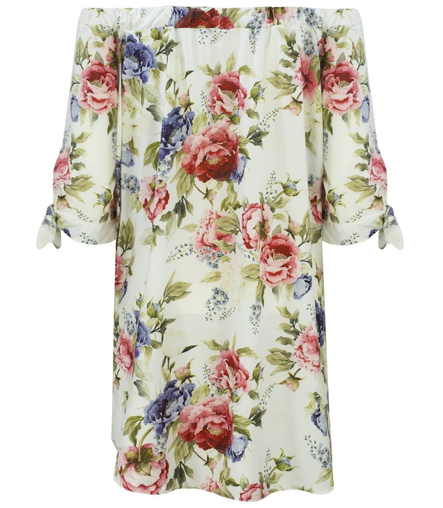 Mini květinové tunikové šaty krásné