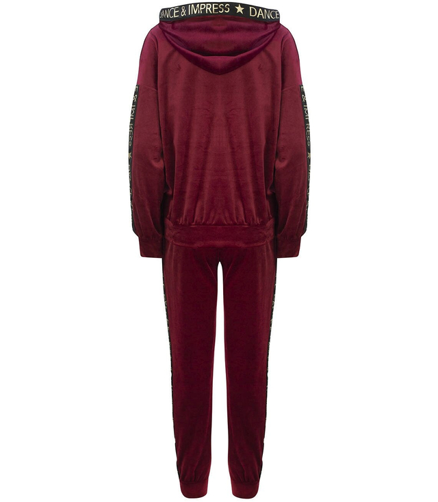 Velurová souprava DRES s opaskem