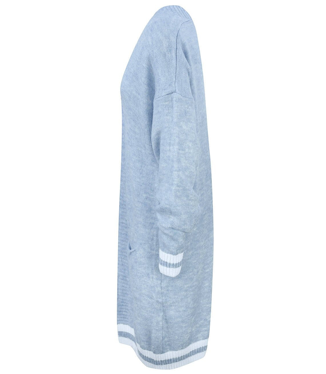 Teplý měkký svetr LONG s pruhy