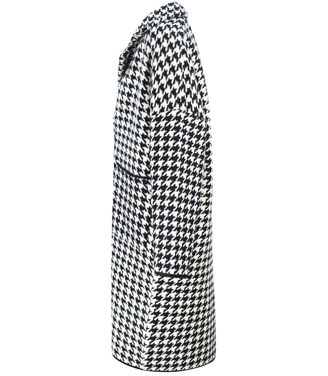 Teplá bunda kabát s puntíky