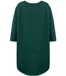 Nadměrná blůza blouson s dlouhou zadní kapsou