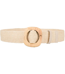 Pletený dámský opasek s velkou sponou