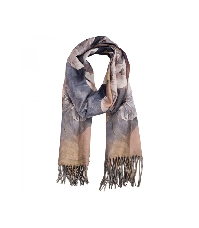 Šál střapec teplý květinový měkký hladký 180x70 cm