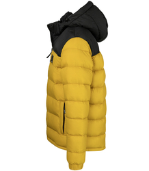 Teplá pánská prošívaná zimní bunda s kapucí