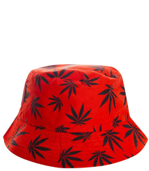 Oboustranná čepice BUCKET HAT potisk listů