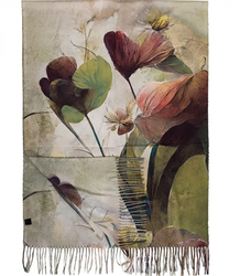 Dámský čtvercový šátek s třásněmi AGRAFKA