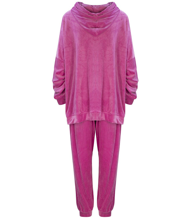 SPORT velurová mikina s kapucí PLUS SIZE Oversize