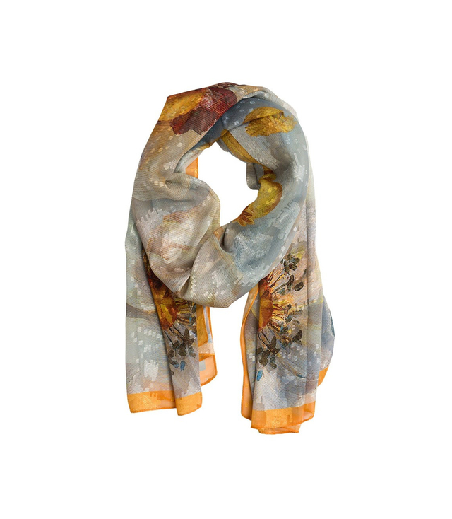 Dámský vzorovaný šátek 70x180