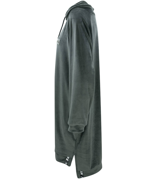 Šaty Velurová mikina s nápisem