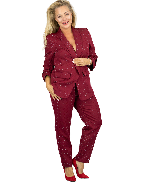 Dámský elegantní a večerní oblek z flitrů