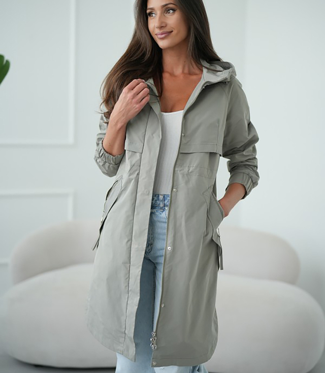 Dámský přechodný kabát parka WIKTORIA