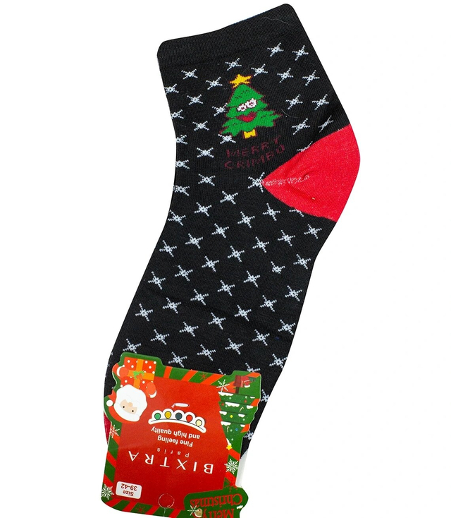 Vánoční ponožky teplé ponožky Dárek SANTA unisex 1 PAIR