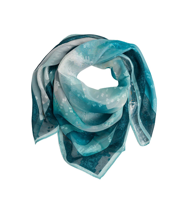 Elegantní dámská šála s šíleným vzorem 70x70