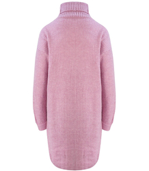 Jednobarevný pletený svetr šaty GOLF