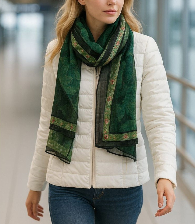 Dámský vzorovaný šátek 70x180