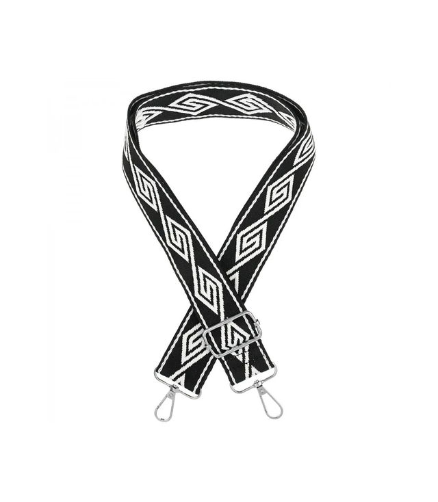 Módní pletený široký popruh kabelky nastavitelný