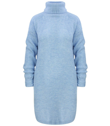 Jednobarevný pletený svetr šaty GOLF