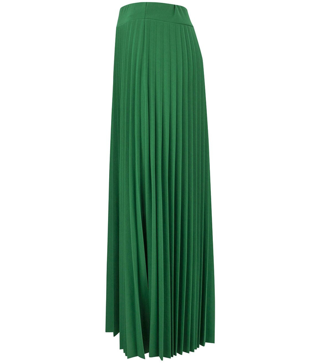 Plisovaná dlouhá midi maxi sukně černá