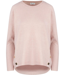 Klasický hladký dámský svetr na knoflíky MARIA