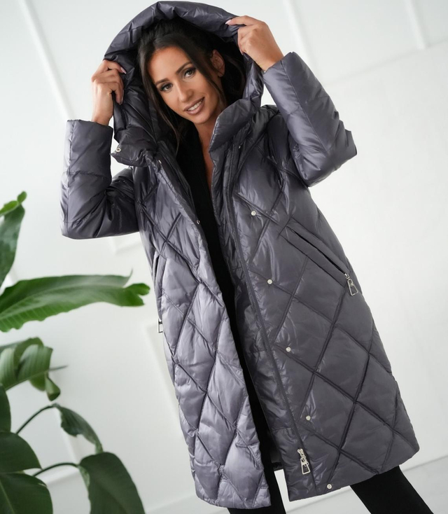 Teplý dámský zimní kabát Quilted Insulated MELANIA