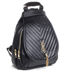 Dámský městský batoh s ozdobným uzávěrem CLAP YSL