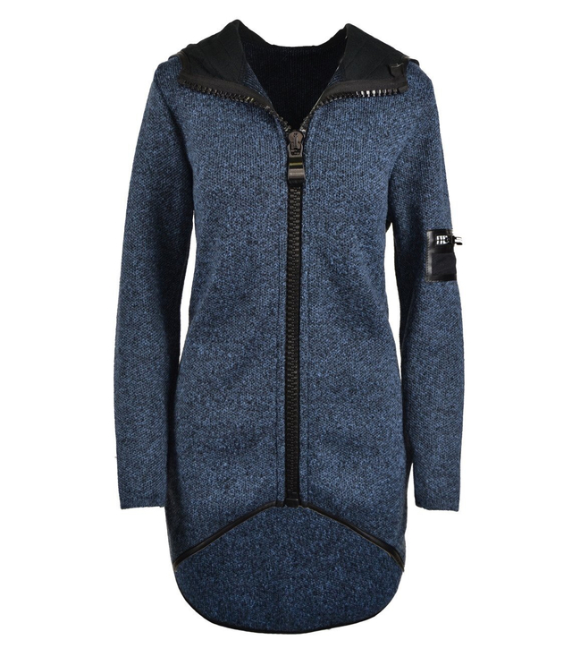 Módní asymetrický svetr a;la kabát