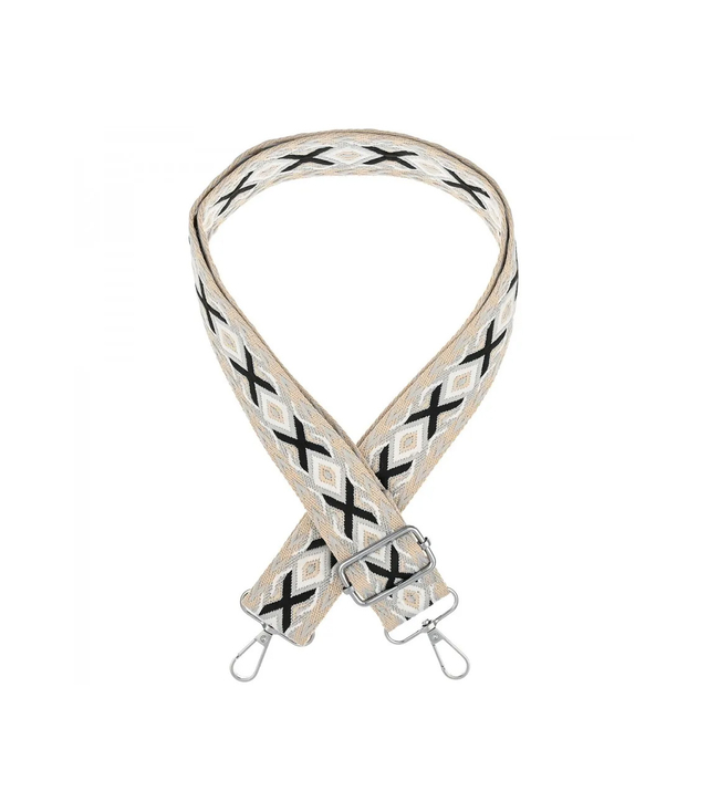 Módní pletený široký popruh kabelky nastavitelný