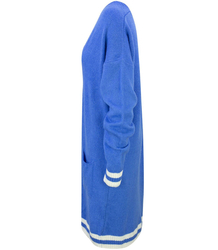 Teplý měkký svetr LONG s pruhy