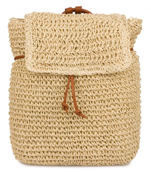 Batoh boho pletené slámy letní stylové pro léto 