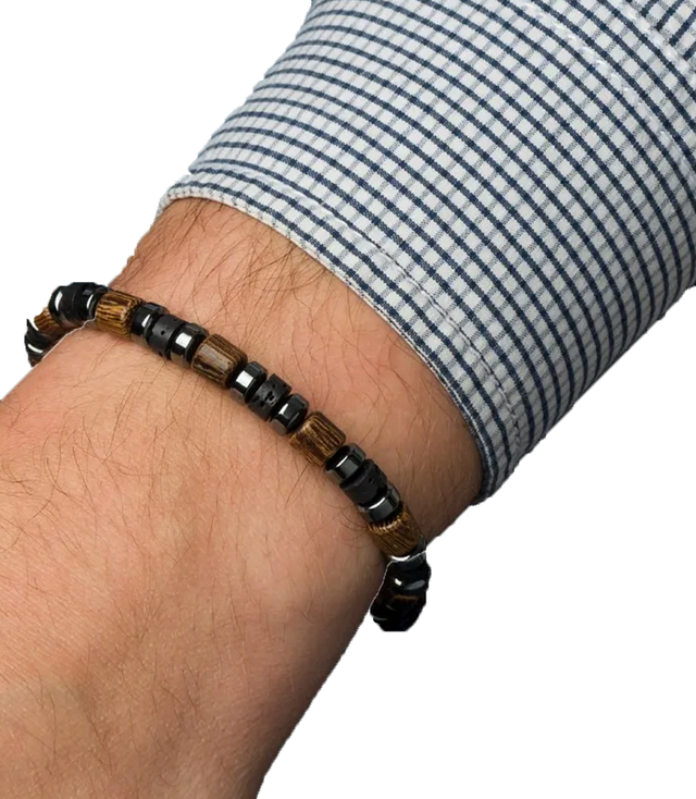 Pánský náramek s přírodními kameny