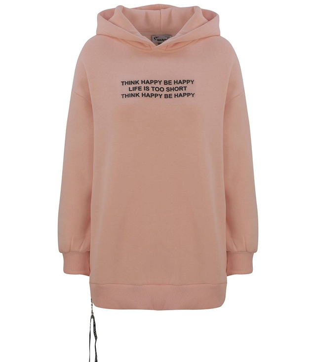 Mikina s kapucí OVERSIZE HAPPY