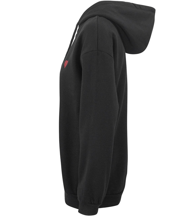 Silná mikina s kapucí OVERSIZE love HEART