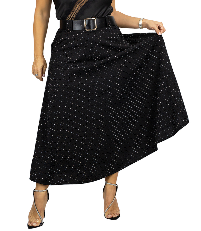 Stylová maxi sukně s flitry elegantní