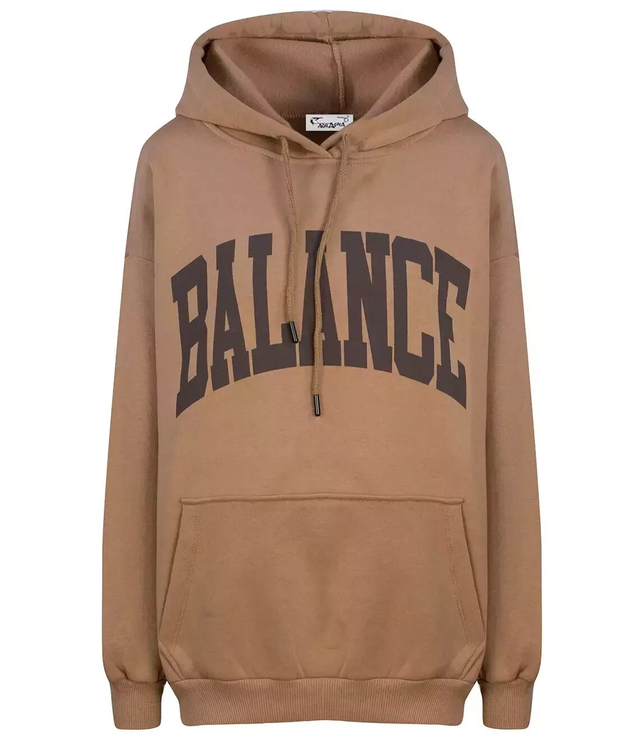 BALANCE oversize unisex mikina s velkými nápisy
