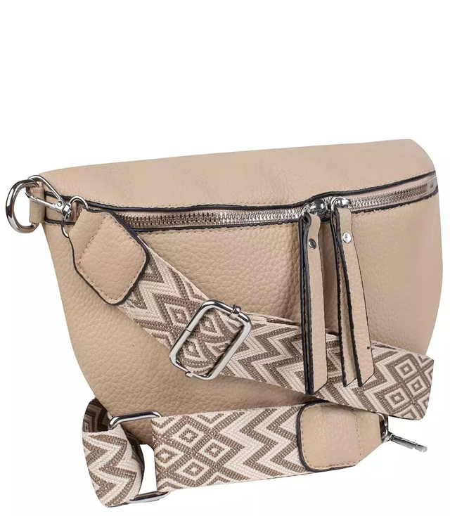 Módní velká bederní crossbody ledvinka