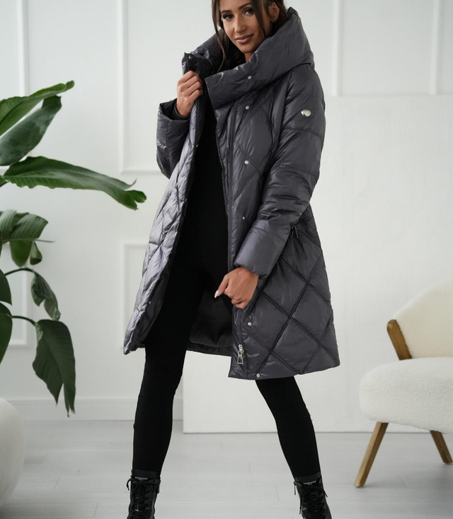 Teplý dámský zimní kabát Quilted Insulated MELANIA