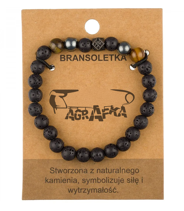 Pánský náramek s přírodními kameny