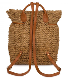 Batoh boho pletené slámy letní stylové pro léto 